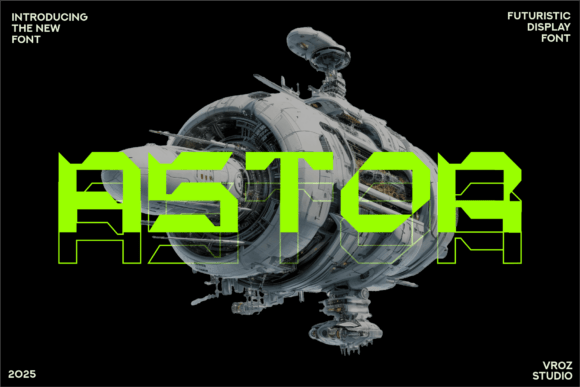 Astor: A Futuristic Display Font for Bold Editorial Design