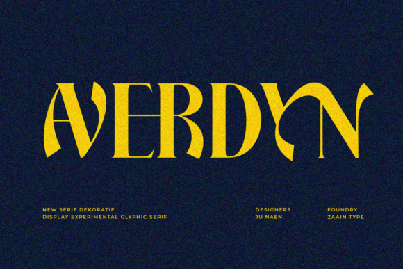 Averdyn: A Bold Display Typeface for Modern Web Design