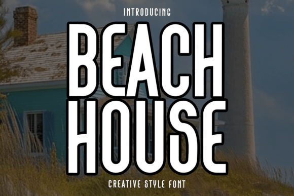 Beach House: A Festive Display Typeface for Holiday Web Design