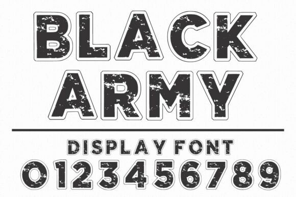 Black Army: A Rugged Display Font for Bold Maker Brands