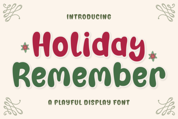 Boost Campaign Visibility with Holiday Remember Display Fonts