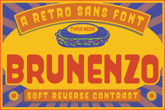 Brunenzo: The Retro Display Font for Bold Branding