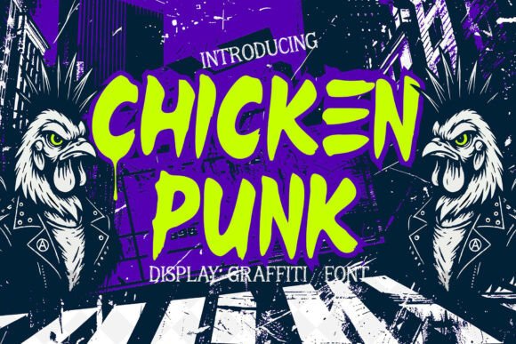 Chicken Punk Font Review: A Bold Display for Designers
