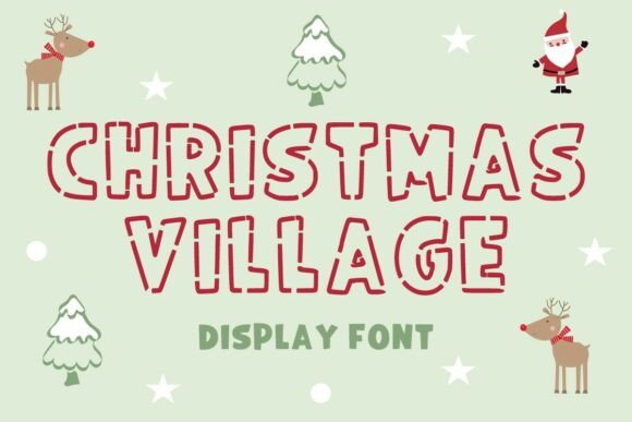 Christmas Village Font Review for Holiday Campaigns