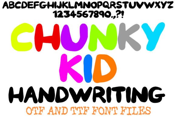 Chunky Kid: The Playful Display Font for Handmade Brands