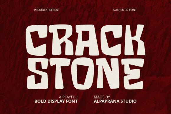 Crack Stone: A Bold Display Font for Editorial Impact