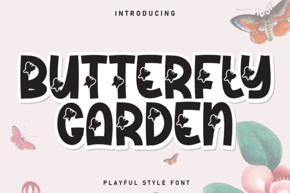 Elevate Your Brand with Butterfly Garden Display Fonts