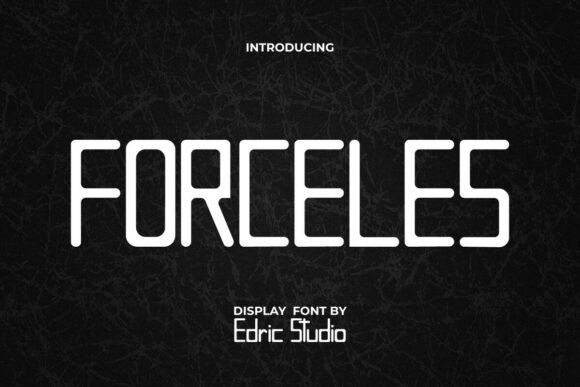 Forceless: A Futuristic Display Typeface for Modern Web Design