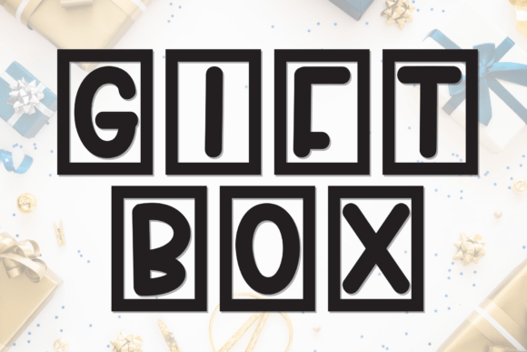 Gift Box: A Bold Display Font for Web Headers