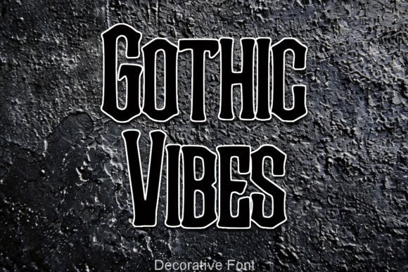 Gothicvibes Typeface for Handmade Branding and Design