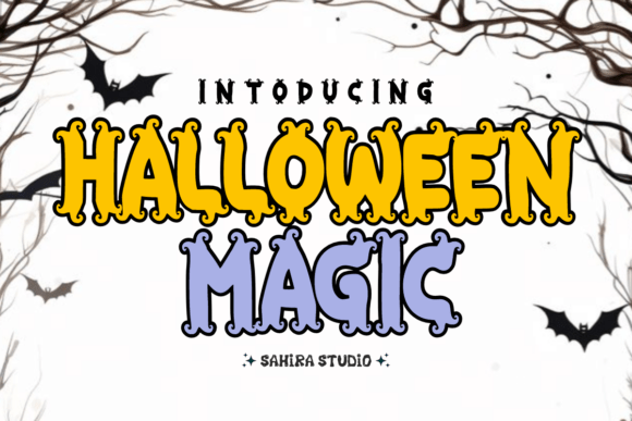 Halloween Magic: A Spooky Display Font for Editorial Design