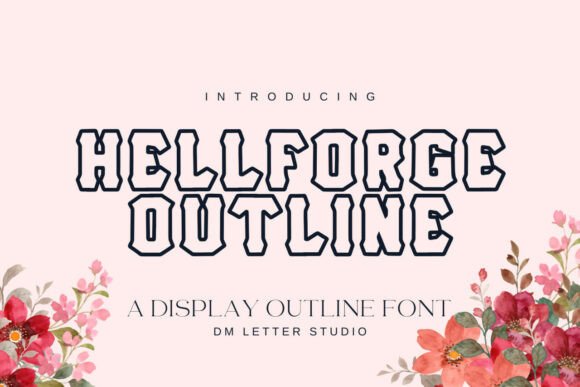 Hell Forge Outline: The Bold Display Font for Makers