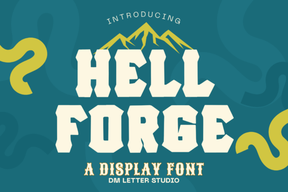 Hell Forge: The Industrial Display Font for Bold Branding