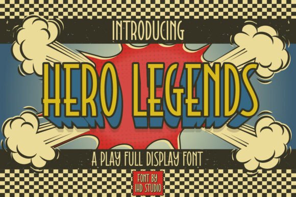 Hero Legends Font: Bold Display Type for Campaigns