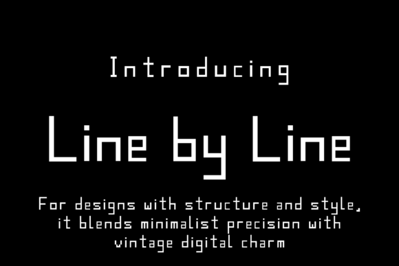 Line by Line: A Minimalist Display Font for Modern Editorial Design