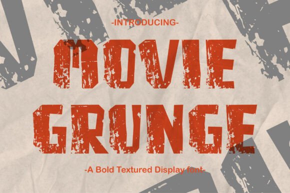 Movie Grunge: The Ultimate Display Font for Retro Designs
