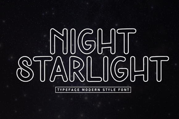 Night Starlight: A Modern Display Font for Bold Branding