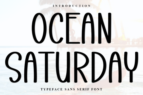 Ocean Saturday: A Festive Display Font for Holiday Designs