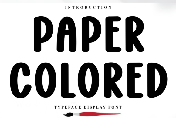 Paper Colored: A Festive Display Font for Holiday Designs