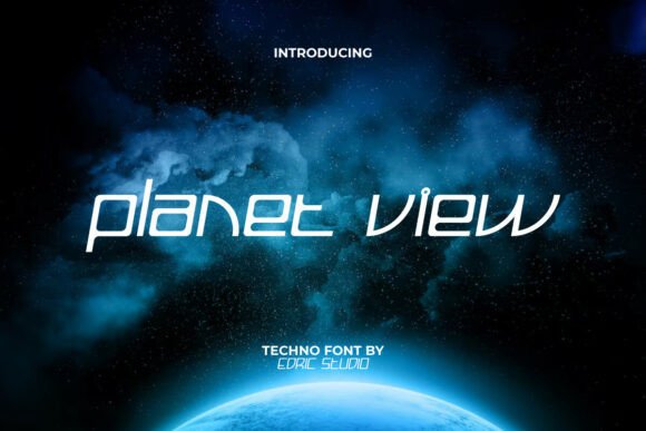 Planet View: A Futuristic Display Font for Modern Web Design