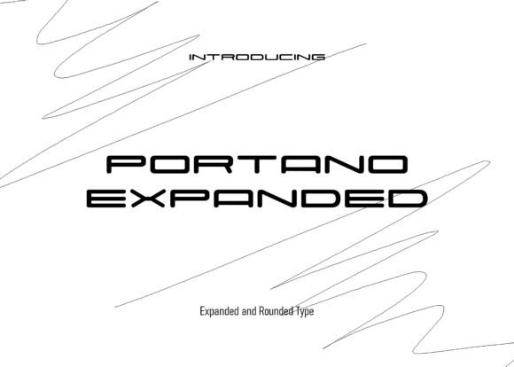 Portano: A Sleek Expanded Typeface for Modern Branding