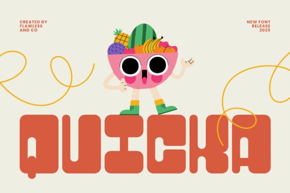 Quicka: A Bold Display Font for Energetic Branding
