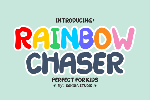 Rainbow Chaser: A Cheerful Display Font for Modern Branding