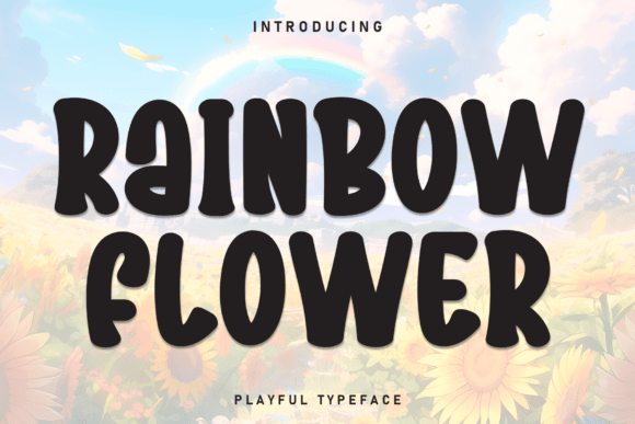 Rainbow Flower Font: A Playful Display Typeface Review