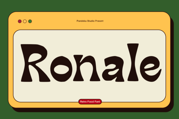 Ronale: The Groovy Display Font for Retro Campaigns