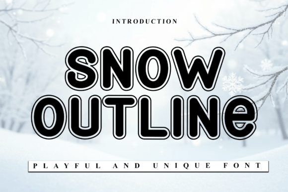Snow Outline Font: The Playful Display Typeface for Modern Campaigns