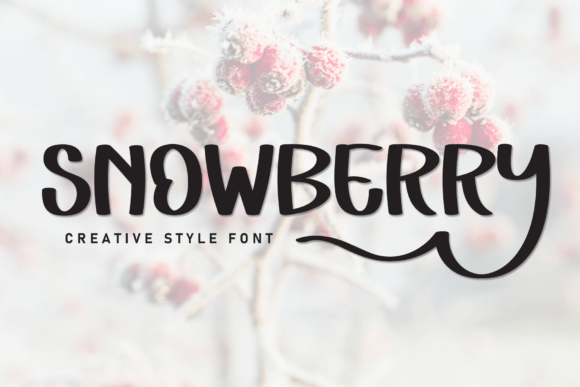 Snowberry: A Playful Handwritten Display Font for Branding