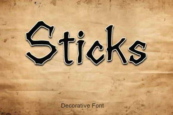 Sticks: The Rugged Display Font for Organic Branding