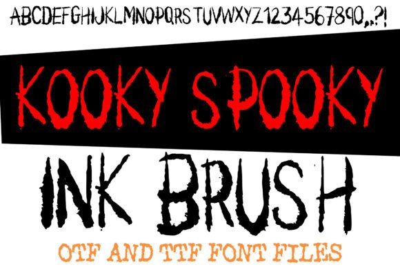 Transform Your Brand with Kooky Spooky Ink Brush Font