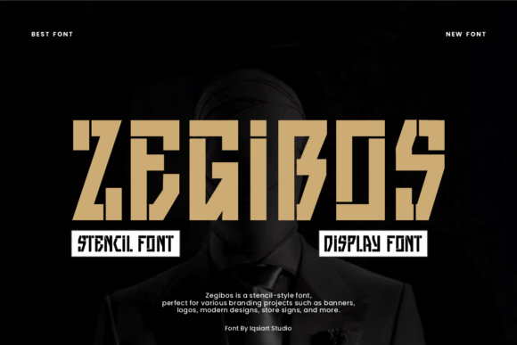 Using Zegibos Display Font for Bold Brand Identity