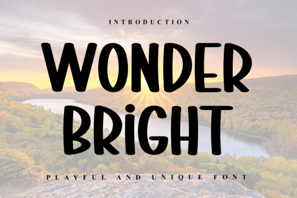 Wonder Bright: A Modern Display Font for Editorial Design